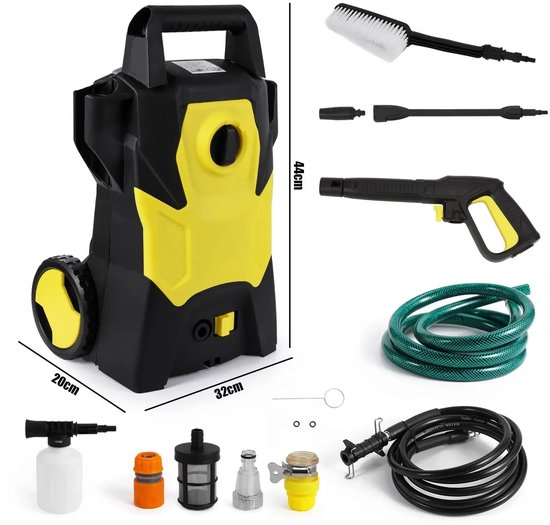 DeXeM - 1400W Huishoudelijke Reinigingsmachine - Auto Hogedruk - Auto Wasmachine Handopname - Hogedruk Waterpistool Auto Reinigingstool - hogedruk reiniger van DeXeM