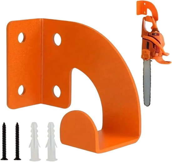 Deze wandbeugel Geschikt voor kettingzagen, kabels, slangen, schoppen, enz. is geschikt voor gebruik in werkplaatsen en garages. van Merkloos	
