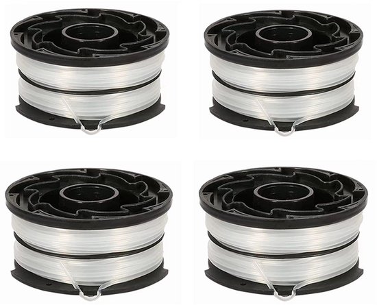 DF-065 Vervangende lijnspoel - geschikt voor Black & Decker GH700, GH710, GH750 4 stuks van Merkloos	
