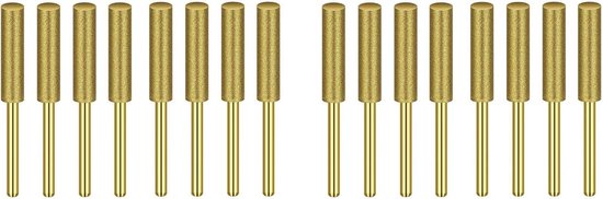 Diamant Kettingzaag Slijper - Steen Vijl Set - Ketting Scherp Maken - Hoge Hardheid Emery - 16 Stuks 4mm - Goud van Merkloos	