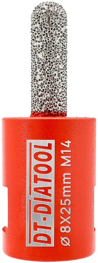 Diamant Mortier Bit - Steen Router Bit - Voegen Uithakken - Vacuüm Gesoldeerde Technologie - 8x25mm M14 van Merkloos	