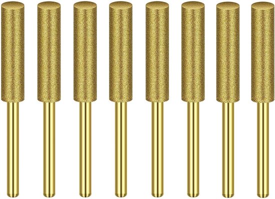 Diamant Slijpsteen - Kettingzaag Vijl - Scherp Houden - Hoge Hardheid Emery - 3/16 Inch - Goud van Merkloos	
