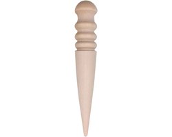 Dibbler Tuin - Plantensteker Zaad - Eenvoudig Planten - Ergonomische Handgreep - 145 cm Lengte - Houtkleur