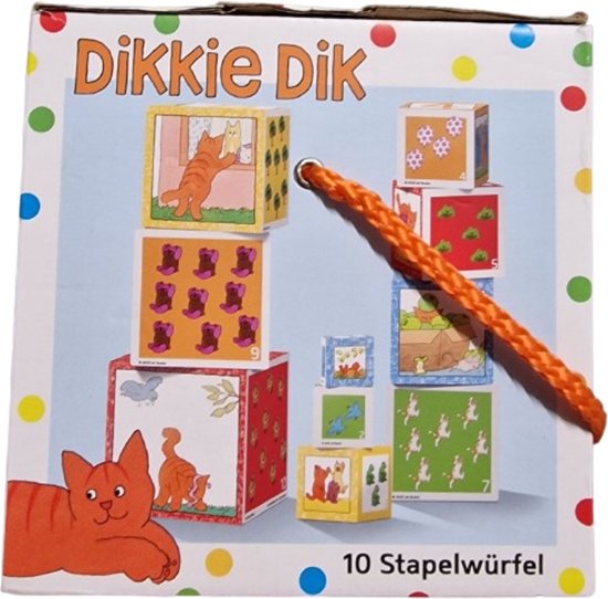 Dikkie Dik stapelblokken - 10 delig van Dikki