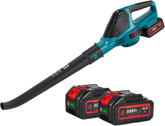 DIMICO - Bladblazer - Bladblazers met accu - Borstelloze luchtblazer - 5500W - 46.000 rpm - 5 instelbare snelheden - Voor tuin, auto en werkplaats van Merkloos	