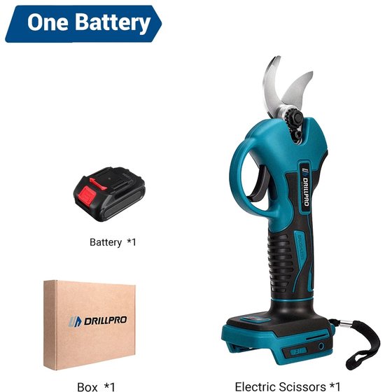 DIMICO - Elektrische Snoeischaar 18V met Accu - Heggenschaar - Brushless Takkenschaar 50mm met 2.0Ah Batterij voor Tuin en Professioneel Gebruik van Merkloos	