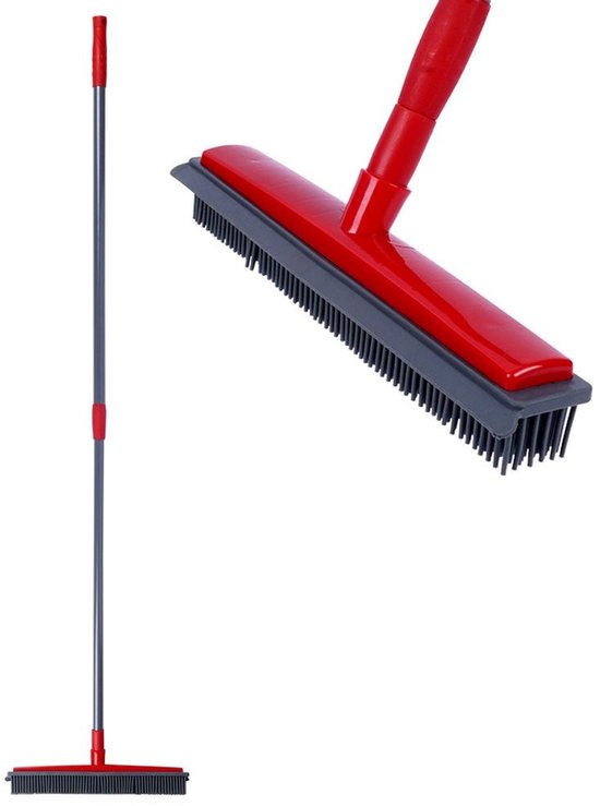 Dirt Devil - Telescoopserie - Rubber Bezem - 85-134 cm - Uittrekbaar - Antistatisch van Dirt Devil