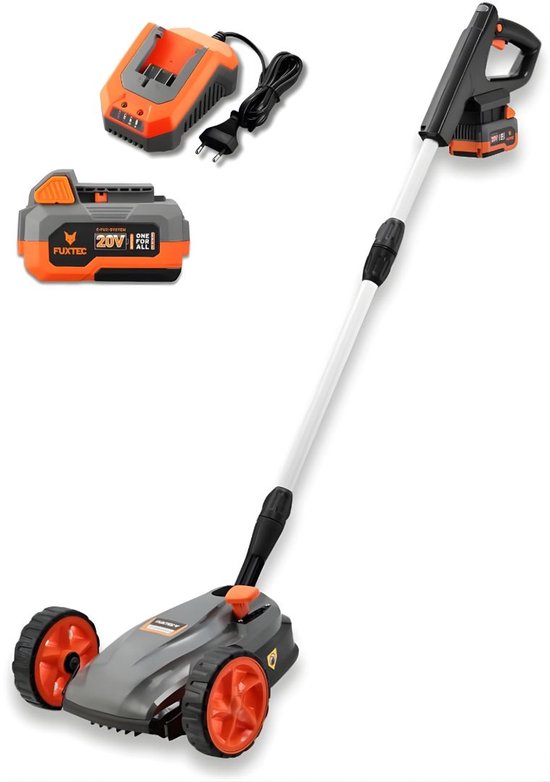 DnA® Grasmaaier Accu - Grasmaaier Elektrisch - Grasmaaier Benzine - Grasmaaier Benzine Zelftrekkend - Grijs/Oranje/Zwart - 55cm x 40cm x 20cm
