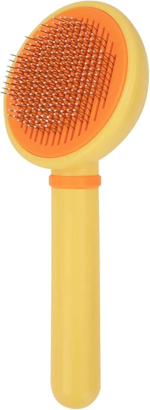 Dog Brush, Cat Brush, Self Cleaning, Pet Brushes for Dogs, Cats, Medium and Long Hair, Clean Pet Hair from the Brush with a Button van Poodle Pet