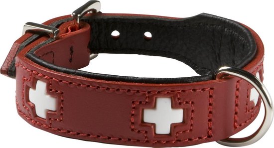 Dog collar Hunter Swiss Red/Black (35-39.5 cm) van Hunter