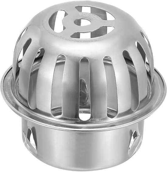Dome Gutter Guard Filter 7.5cm - 304 Stainless Steel Downspout Strainer - Anti-Blocking Outer Gutter Cleaning Tool voor het Stoppen van Bladeren en Puin - Past bij 7-9.5cm