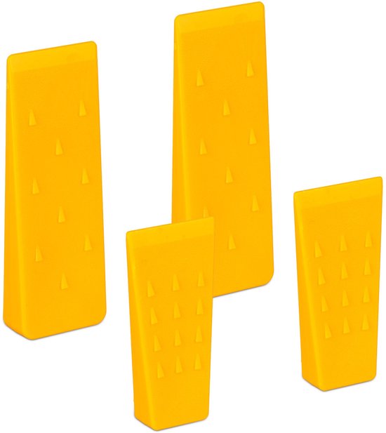 Doodadeals® - Houtklover - Kloofwig - Houtsplijter - Set van 4 - 2 Groottes - Kunststof - Wiggen voor Bomen Vellen van Doodadeals