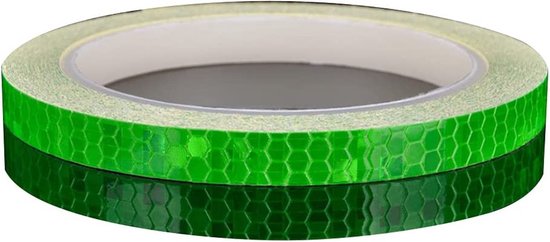 Doodadeals® - Reflecterende Tape - Reflecterende Stickers Fiets – Reflectie Tape – Reflector Sticker - 8 meter x 10 mm - Groen van Doodadeals