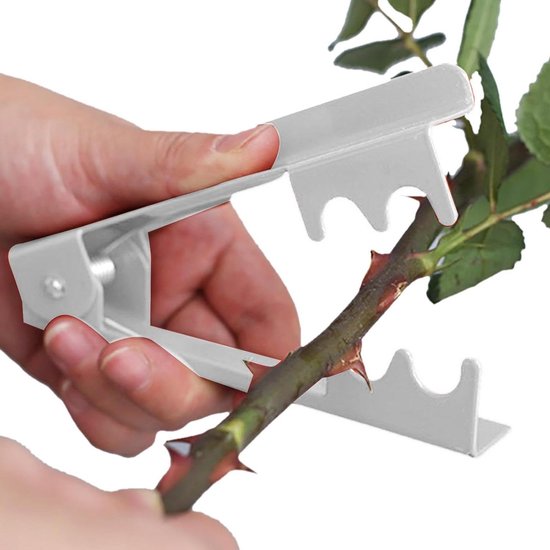 Doornverwijderaar Bloem - Rozen Tool - Bloemen Schikken - Verwijdert Snel Doornen - 1 Stuk - Zilver