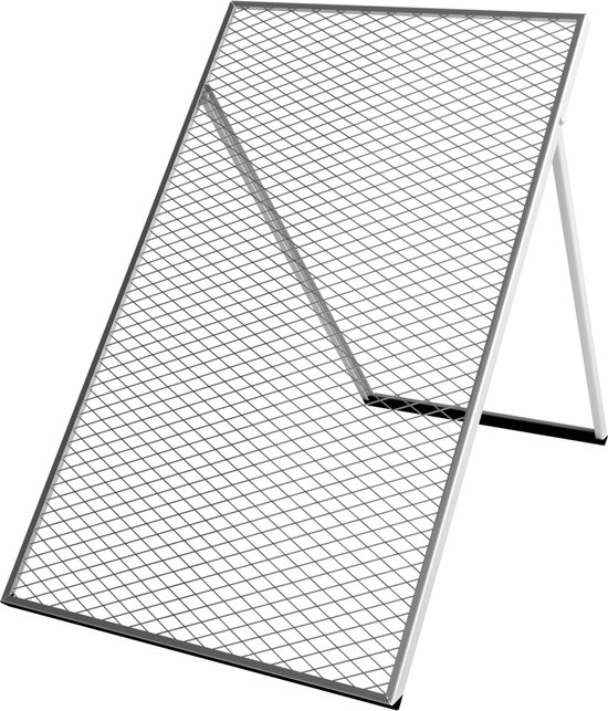 Doorwerpzeef 100 × 60 cm – Gegalvaniseerde Grond- & Aardezeef voor Tuin, Compost en Bouw – Stevig Metaal van Primodo