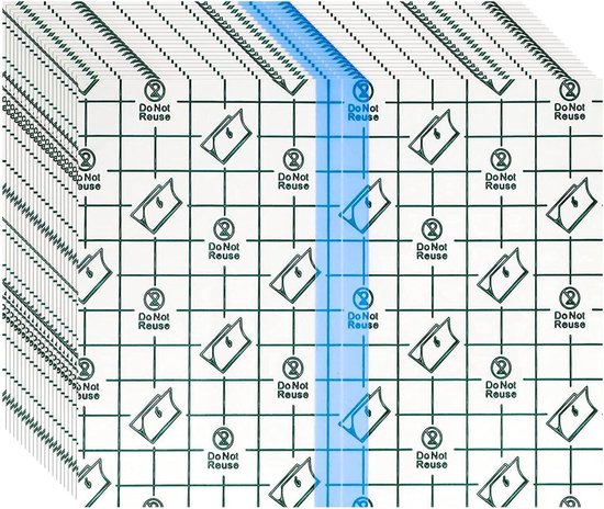 Douchepleisters - Verpakking Van 30 Folieverbanden - 10 x 10 cm - Waterdichte Pleister - Waterdichte Plakband Voor Tattoo-nazorg - Tattoo-folie Genezing - Transparant Verband Voor An van Merkloos	