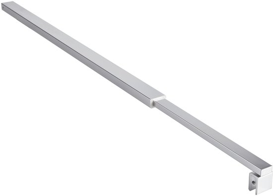 Douchescherm steunstang 750 mm tot 1350 mm telescopische stang chroom verstelbare steunstang, voor natte ruimtes douchekappen badpaneel, geschikt voor 6-10 mm glas