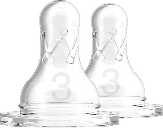 Dr. Brown's Options+ Flesspeen - Fase 3 - Smalle halsfles - 2 stuks van Dr. Brown's