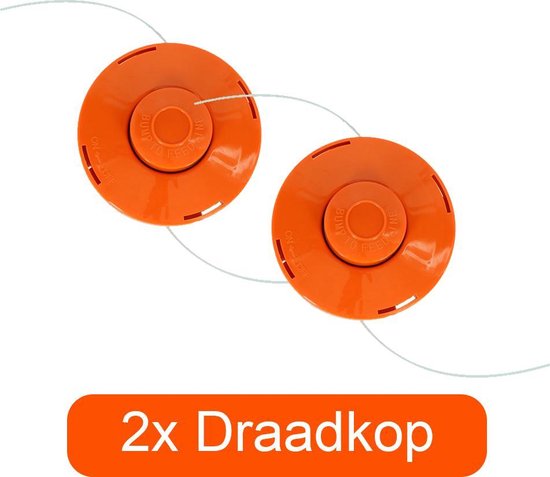 Draadkop per 2 - Bosmaaier - Combitool - Maaikop - Draadspoel van Kinzo