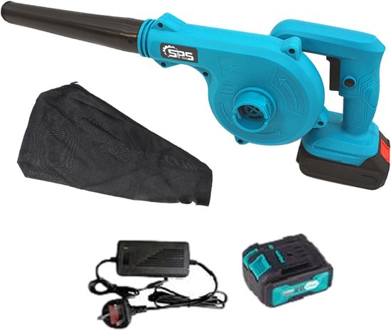Draadloze Bladblazer - Elektrische Zuiger - Tuinonderhoud - 2-in-1 Functie - 20V Batterij - Zwart