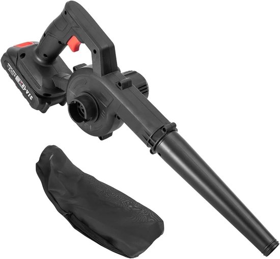Draadloze Bladblazer - Luchtblazer Tuin - Gazon Reinigen - Instelbare Snelheid - 12 kg - Zwart