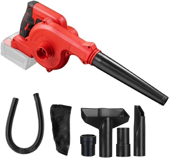 Draadloze Bladblazer - Stofzuiger Tuin - Buiten Reinigen - 2-in-1 Functionaliteit - 131 kg - Rood
