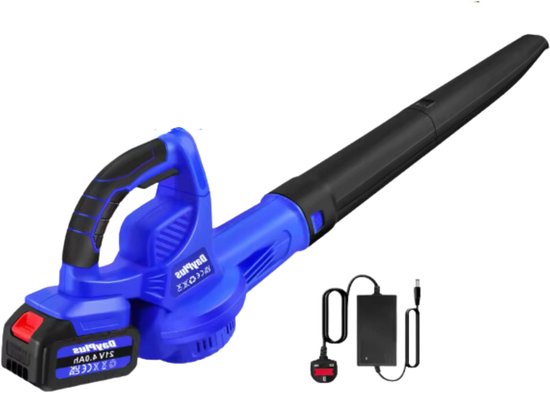 Draadloze Bladblazer Vireon - Elektrische Tuinblazer met Batterij en Oplader, Draagbare Luchtblazer voor Gazon, Stof & Sneeuw van Merkloos	