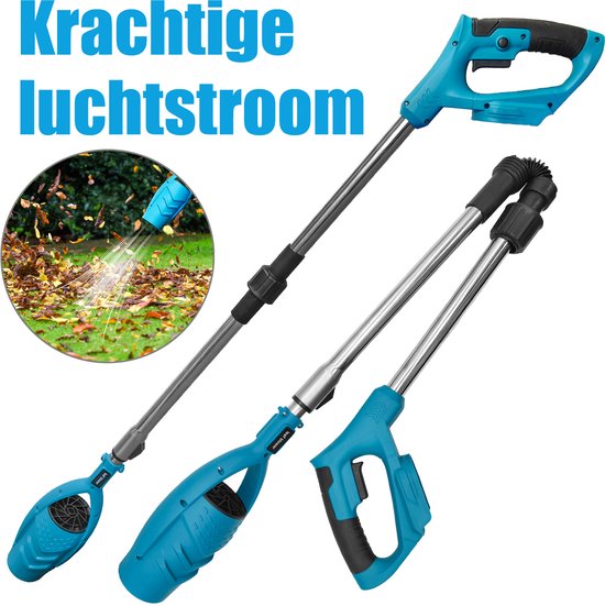 Draadloze bladmachine, elektrische zonder touw bladmachine, grasmaaier met haardroger, binnenplaats met haardroger, bladeren bladeren bladeren, stof, sneeuw verwijderen van Merkloos	