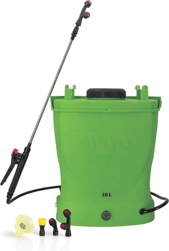 Draadloze Drukspuit 16 Liter voor Tuin en Industrie met Accu en Oplader