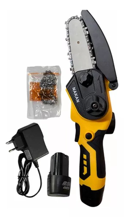 Draadloze DW Kettingzaag Geel van DeWalt