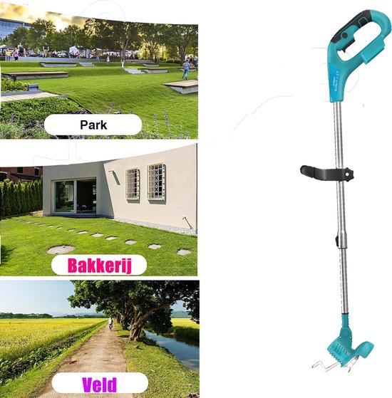 Draadloze Grasmaaier - Borstelloze Motor, Elektrische Grastrimmer (Zonder Accu) van Merkloos	