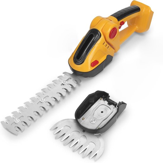 Draadloze heggenschaar, elektrische heggenschaar, draadloze grastrimmer, handgrasmaaier voor tuin, gazon en grasveld van Merkloos	