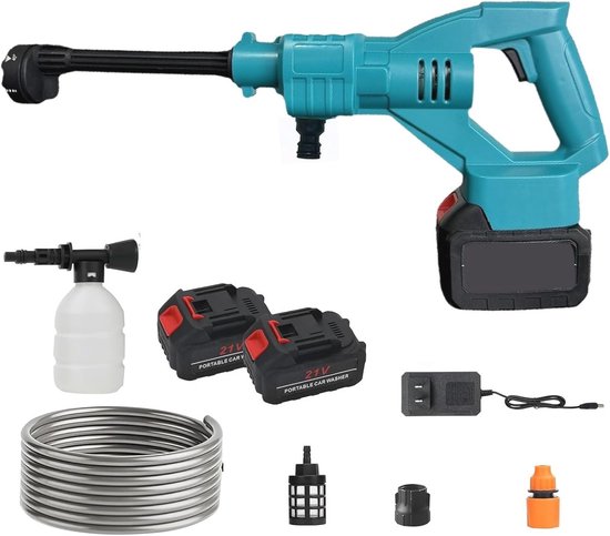Draadloze hogedrukreiniger 652 psi met multifunctioneel mondstuk, draagbare schoonmaaktool voor reiniging en irrigatie van Merkloos	
