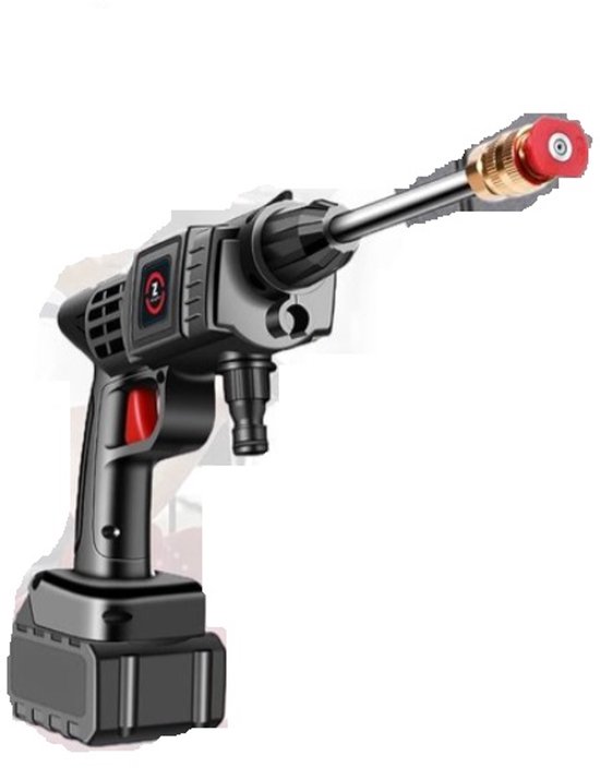 Draadloze Hogedrukreiniger - Hogedrukreiniger inclusief Accu - Draadloze Hogedrukspuit - Draagbaar - Elektrische Hogedruk Spuit - Tuin, Auto en Huis - Zwart van Merkloos	