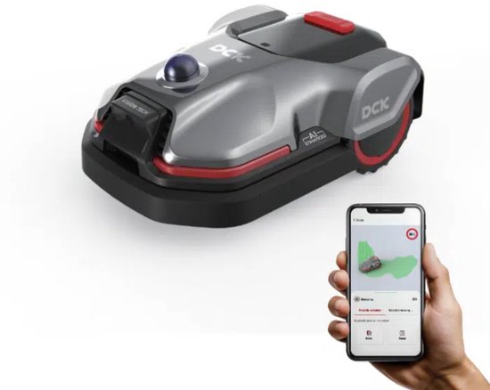 Draadloze robotmaaier - DCK TERRAINA S KDRM220‑4G - 3D LiDAR + AI, tot 2.000 m², multi‑zone, app & 4G - robotmaaier draadloos 2000 m², DCK TERRAINA S, KDRM220‑4G, 3D LiDAR robotmaaier, robotmaaier zonder draad, AI robotmaaier, multi‑zone robotmaaier