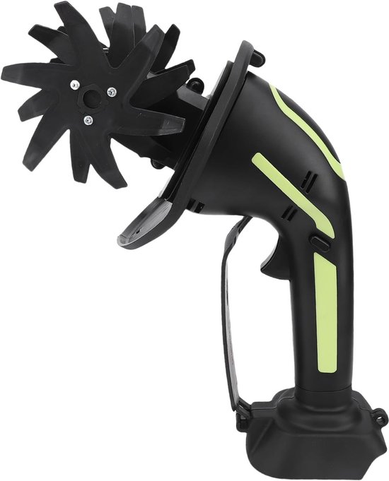 Draadloze Tuinfrees, 235 RPM Elektrische Tuinfrees met 4 Inch Bewerkingsbreedte en 4 Inch Diepte, Tuinrototiller op Batterijen voor Tuinieren, Gazon, Bodemteelt