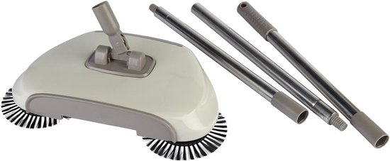 Draadloze Veegmachine - Spin Bezem - Snelle Vloerreiniging - Drie Roterende Borstels - 675 Gram van Merkloos	