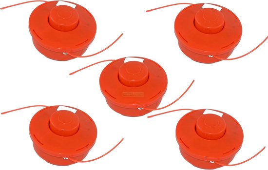 Draadspoel Bosmaaier - Trimmerkop Spoel - Gras Trimmen - Automatische Tip-Functie - 115 mm Diameter - Zwart