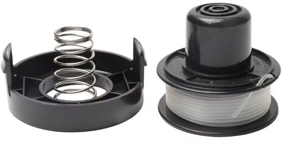 Draadspoel geschikt voor Black Decker St4500 St5000 Ge600 St6800 gras maaier trimmer - inclusief veer van Merkloos	