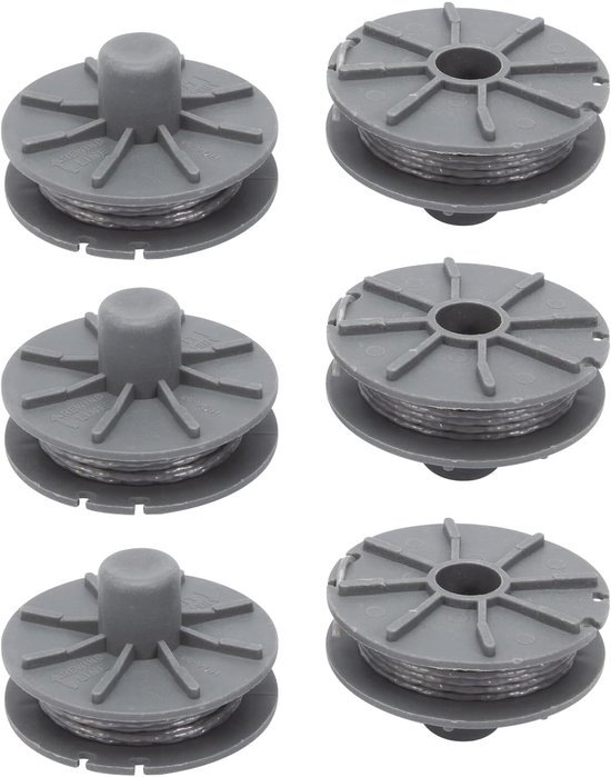 Draadspoel - geschikt voor Gardena 5307-20 - grastrimmer draad - voor gras trimmer - grastrimmers - Gazongereedschapaccessoire - spoelen - 6m - 6 stuks