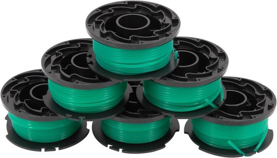Draadspoel Set - Reserve Spoelen - Grastrimmer Onderhoud - Duurzaam Nylon Materiaal - 6 Meter Lengte 2mm - Groen