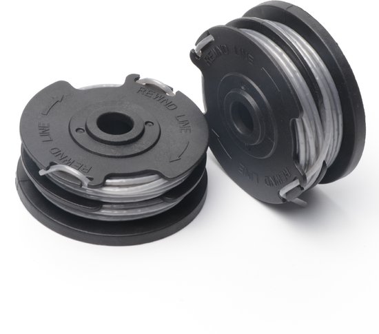 Draadspoelen Geschikt voor Bosch Trimmer - F016800351 - ART 24, 27, 30 en 30-36 LI - 6 m - Ø 1.60 mm - 2 Stuks - Reserve Spoel