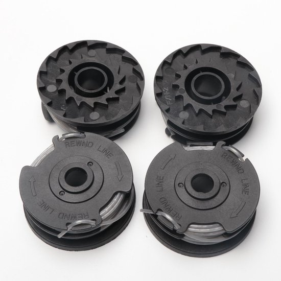 Draadspoelen Geschikt voor Bosch Trimmer - F016800351 - ART 24, 27, 30 en 30-36 LI - 6 m - Ø 1.60 mm - 4 Stuks - Reserve Spoel
