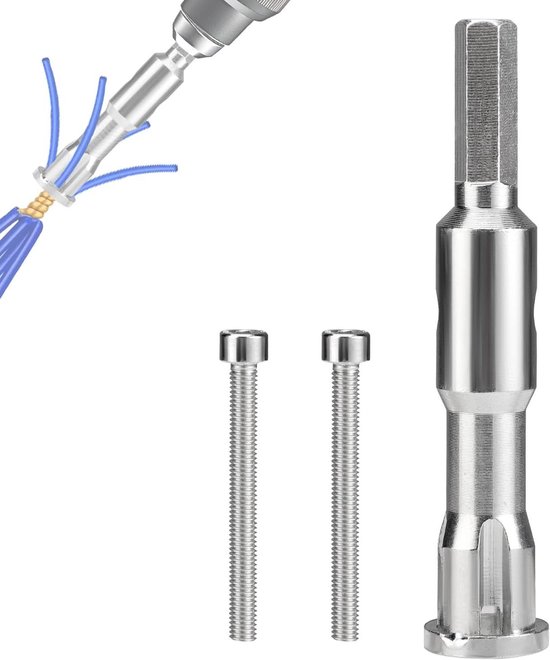 Draadtwister - Gegalvaniseerde Stalen Boordraadtwister - Draagbare Kabeldraadconnectortool - Elektrische en Handmatige Boormachines - Schroeven Inbegrepen van Merkloos	
