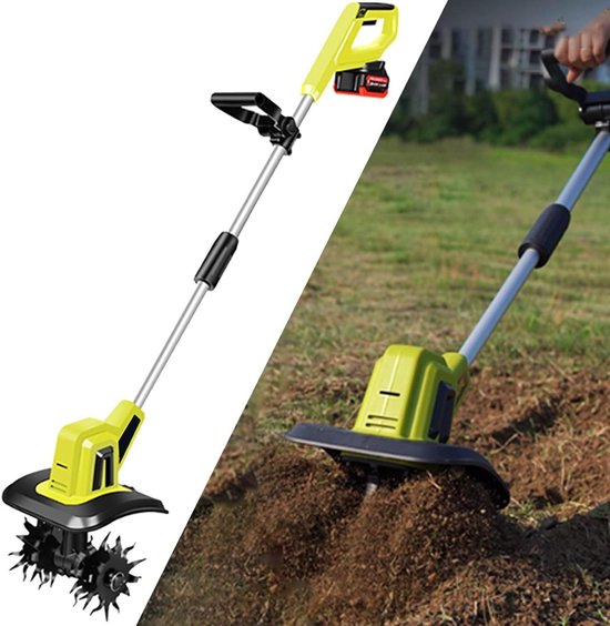 Draagbare Accu Frees - Elektrische Grondfrees - Tuinonderhoud - Snoerloos Ontwerp - 25 Cm Werkbreedte - Niet Gespecificeerd van Merkloos	