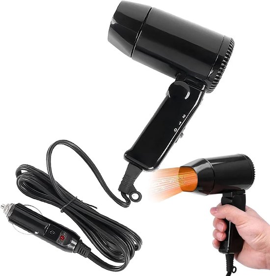 Draagbare bladblazer, autobladblazer, 12V draagbare bladblazer, bladblazer voor buiten, reisbladblazer van Merkloos	