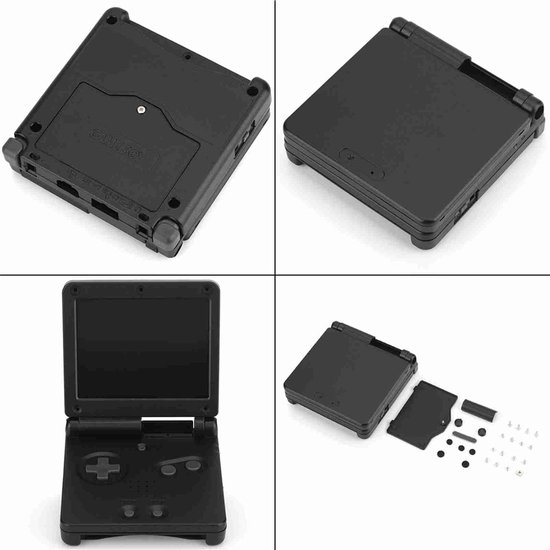 Draagbare Cd-Speler - Voor Game Boy Advance Gba - Beschermende Abs Case Cover - Reparatie Onderdelen Kit - Zwart van Generic