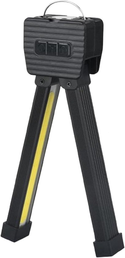 Draagbare gymlamp - dimmen - 7 niveaus - magnetisch - 180 graden opvouwbaar - waterdicht - USB C oplaadbaar met powerbank - voor indoor/outdoor - yoga - camping - garage - multifunctioneel verlichting van Merkloos	