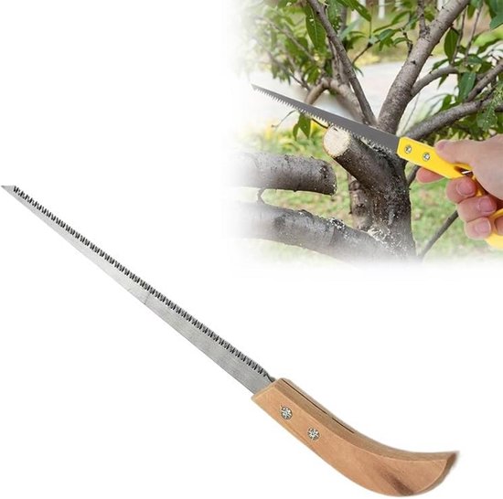 Draagbare handzaag 20cm – SK-mangaanstaal, compact ontwerp voor tuinieren, kamperen en outdoor van Merkloos	