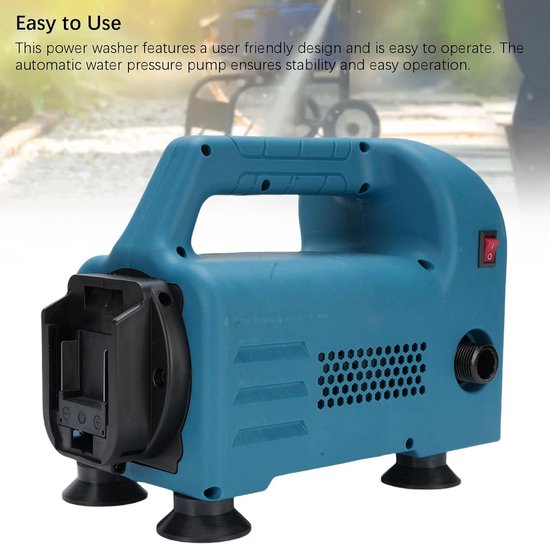 Draagbare Hogedrukreiniger - Draadloze Reiniger - Auto Wassen - Tot 150 Bar - 10L/Min - Zwart